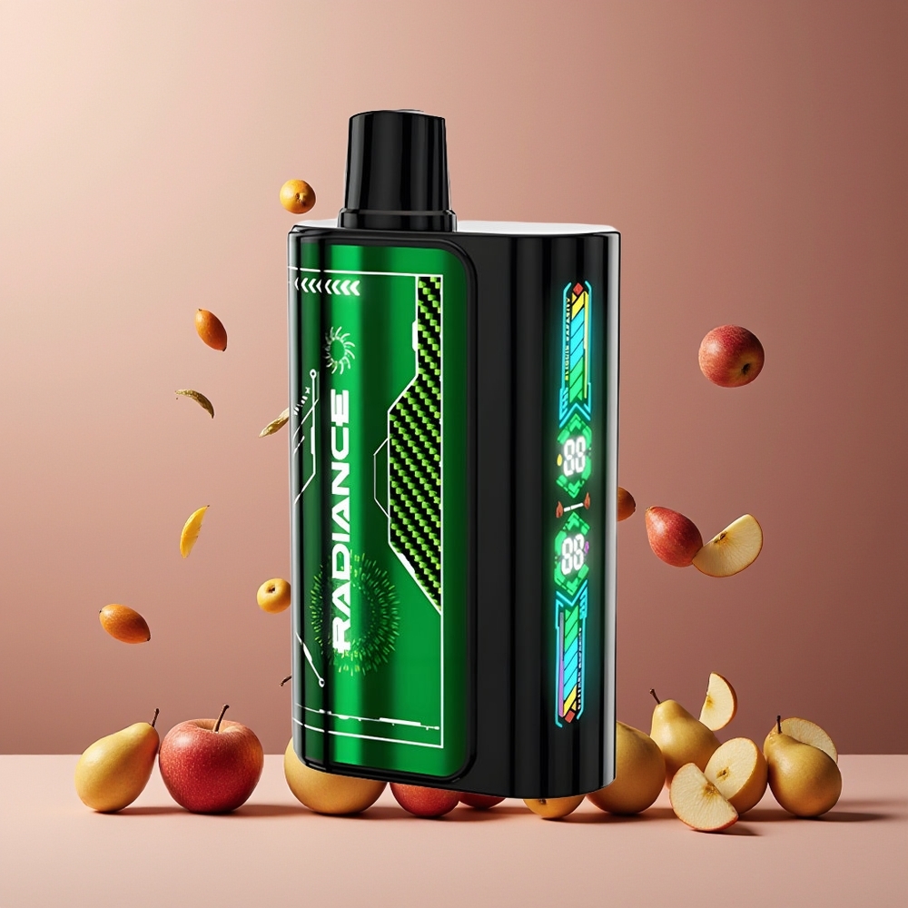 JNR Radiance 31000 Puffs New Zealand Wholesale Disposable Vape Double Apple 28ml Dual Mesh 950mAh Type-C 2%