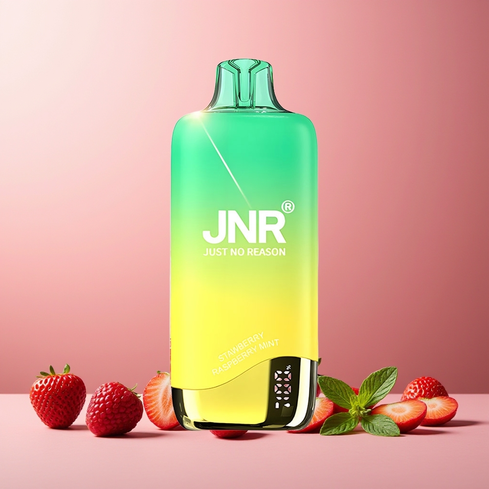 JNR Rainbow 10500 Puffs 18ml 600mAh USB-C Disposable Vape Strawberry Raspberry Mint New Zealand Wholesale