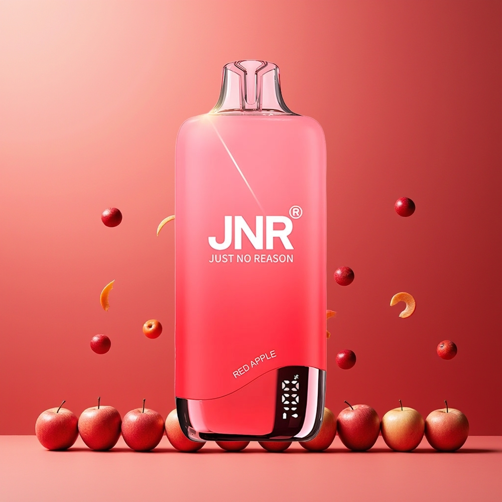 JNR Rainbow 10500 Puffs 18ml 600mAh USB-C Red Apple NZ Wholesale Disposable Vape