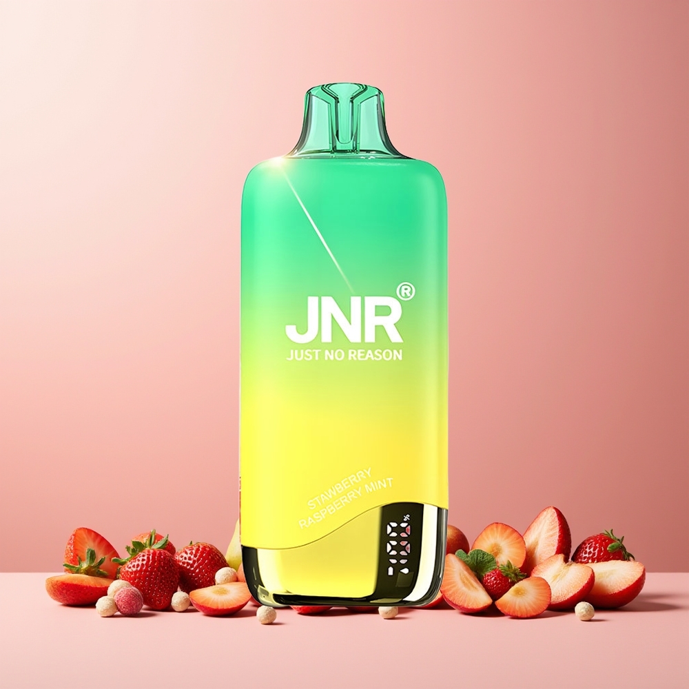 JNR Rainbow 10500 Puffs New Zealand Wholesale 18ml USB-C Disposable Vape Strawberry Peachmint