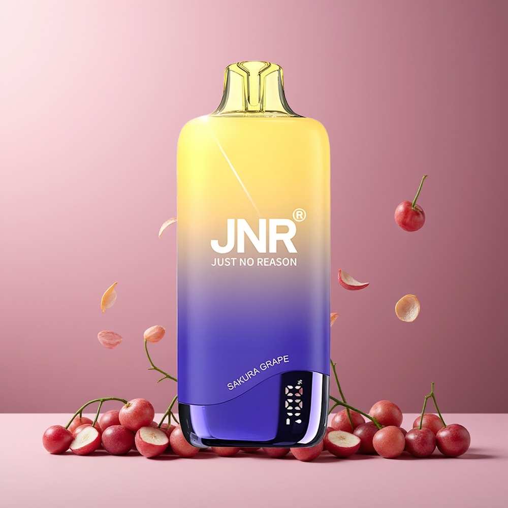 JNR Rainbow 10500 Puffs New Zealand Wholesale Disposable Vape Sakura Grape 18ml 600mAh USB-C