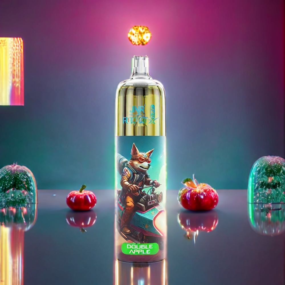 JNR Rocket X 12400 Puffs Double Apple New Zealand Wholesale Rechargeable Type-C RGB Lights 850mAh Adjustable Airflow 22ml