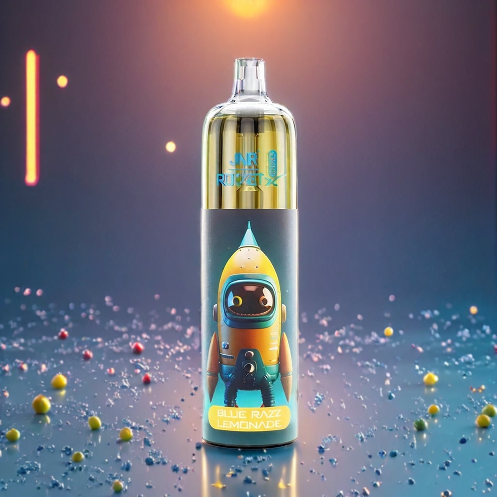 JNR Rocket X 12400 Puffs New Zealand Wholesale Blue Razz Lemonade Rechargeable Type-C RGB Lights Adjustable Airflow 850mAh