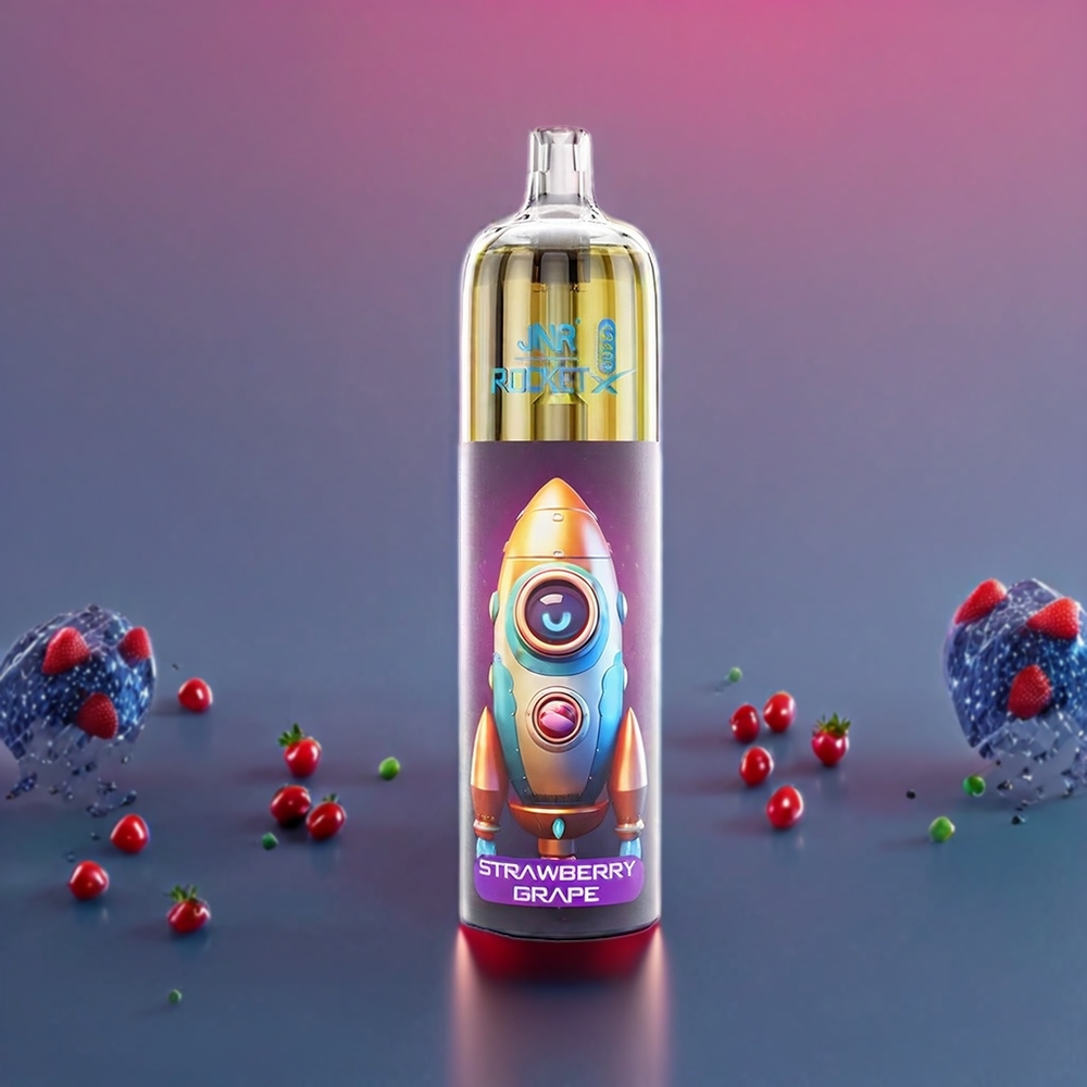 JNR Rocket X 12400 Puffs Strawberry Grape New Zealand Wholesale Rechargeable Type-C RGB Adjustable Airflow