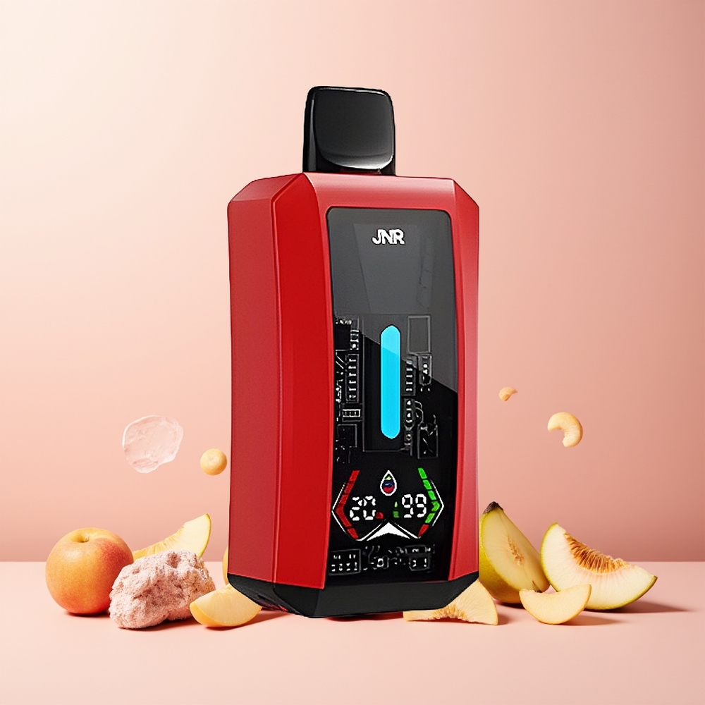 JNR Tank Pro 33000 Puffs 28ml Dual Mesh 15W/20W Summer Peach Ice Disposable Vape New Zealand Wholesale