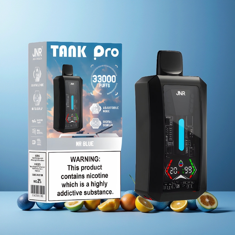 JNR Tank Pro 33000 Puffs 28ml Dual Mesh 15W/20W Type-C Mr Blue New Zealand Wholesale