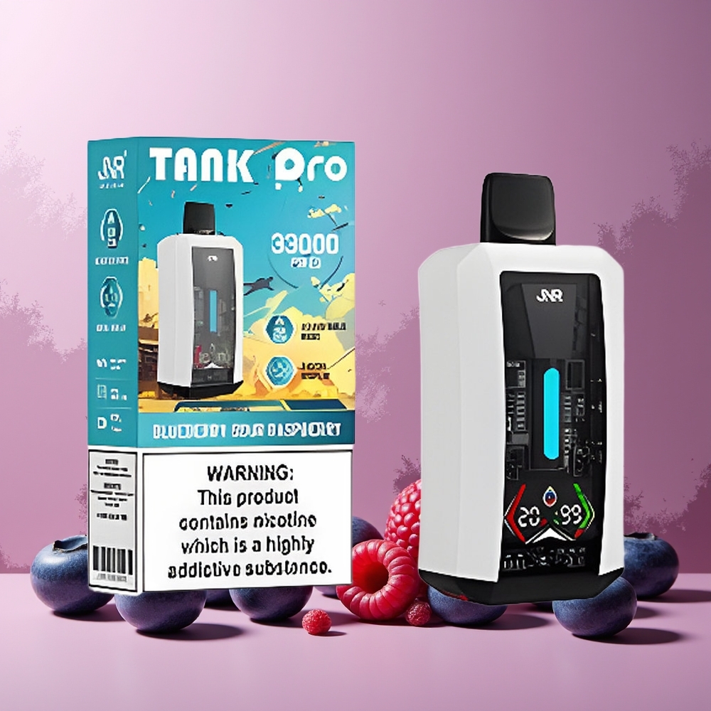 JNR Tank Pro 33000 Puffs New Zealand Wholesale 28ml 15W/20W Dual Mesh Disposable Vape Blueberry Sour Raspberry