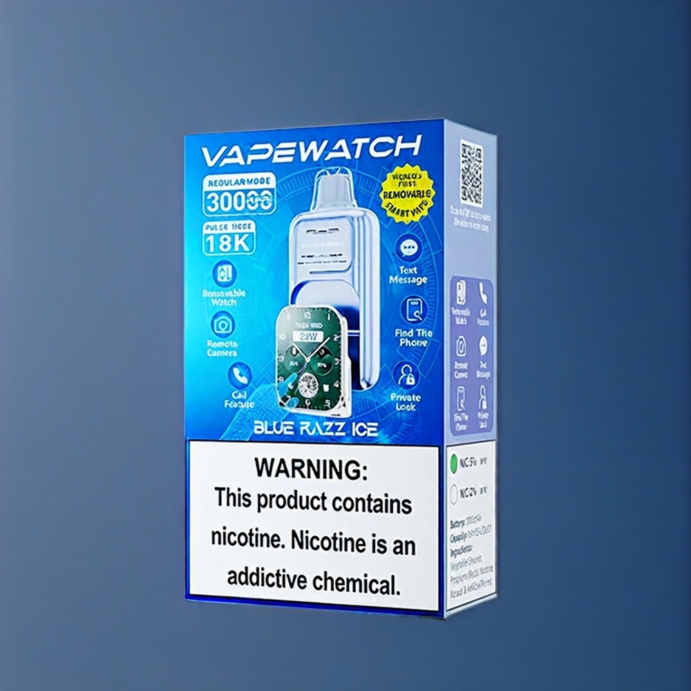 Jnr Vape Watch 30000 Puffs New Zealand Wholesale Blue Razz Ice