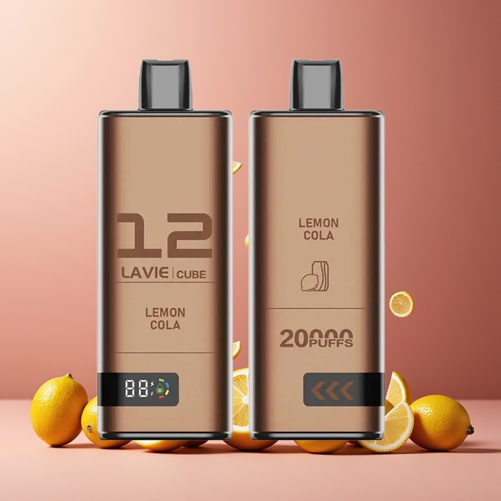 Lavie Cube 20000 Puffs 28ML 5% Salt Nicotine Type C Disposable Vape Lemon Cola New Zealand Wholesale