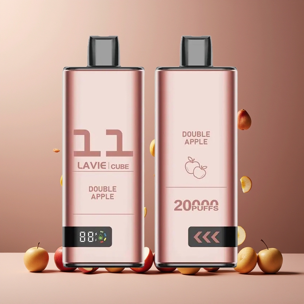 Lavie Cube 20000 Puffs 28mL 600mAh Type C Disposable Vape Double Apple New Zealand Wholesale