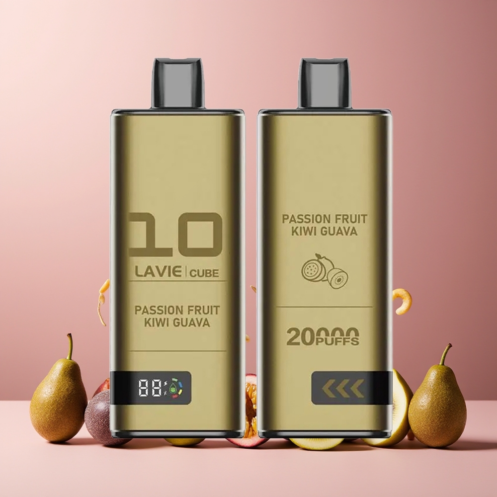 Lavie Cube 20000 Puffs 28mL 600mAh Type C Disposable Vape Passion Fruit Kiwi Guava New Zealand Wholesale