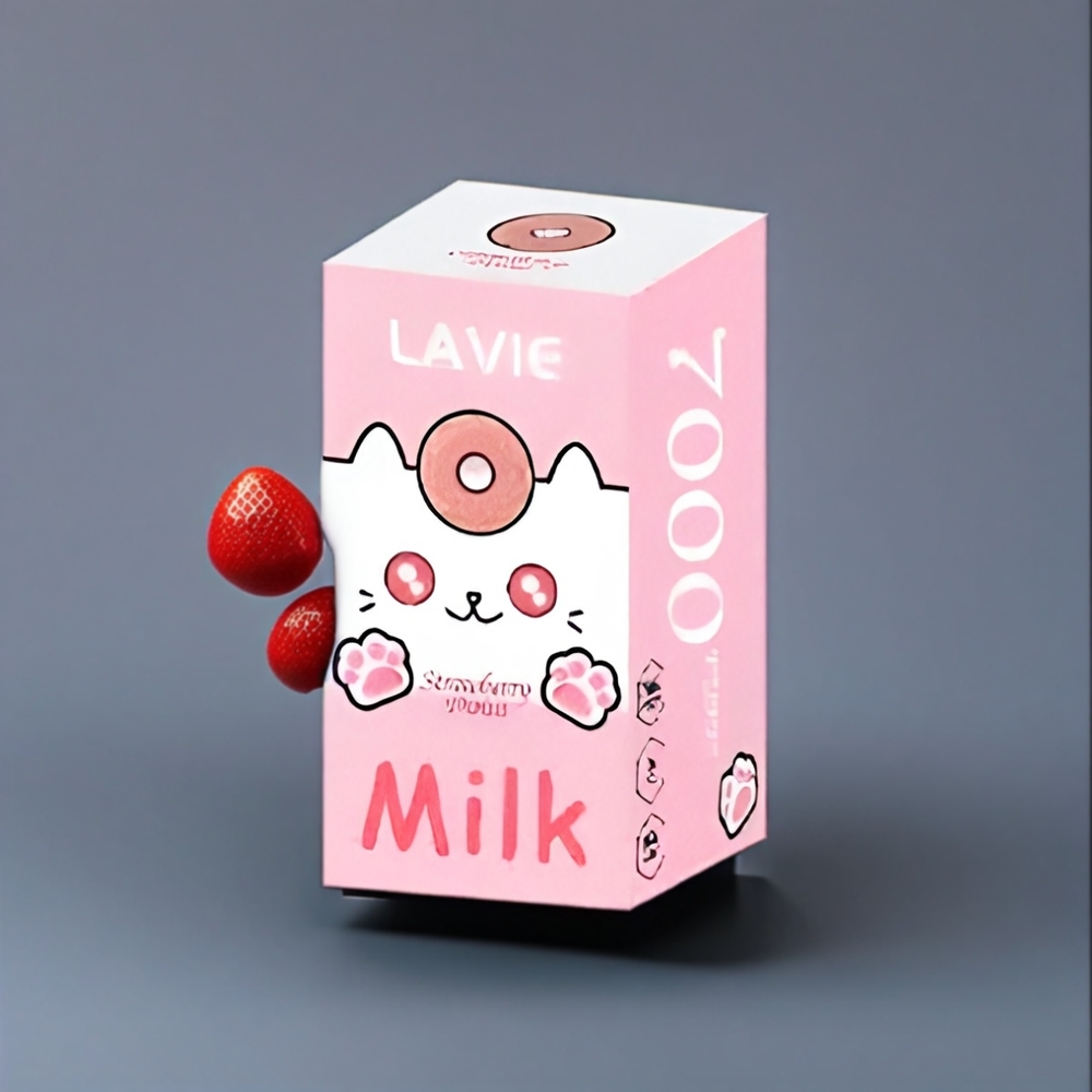 Lavie Milk 7000 Puffs New Zealand Wholesale Strawberry Donut Vape