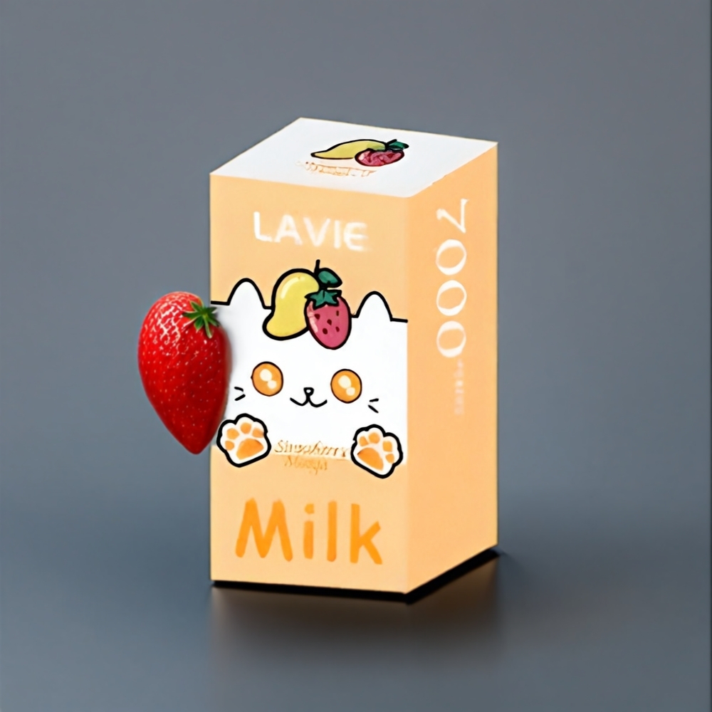 Lavie Milk 7000 Puffs New Zealand Wholesale Strawberry Mango Vape