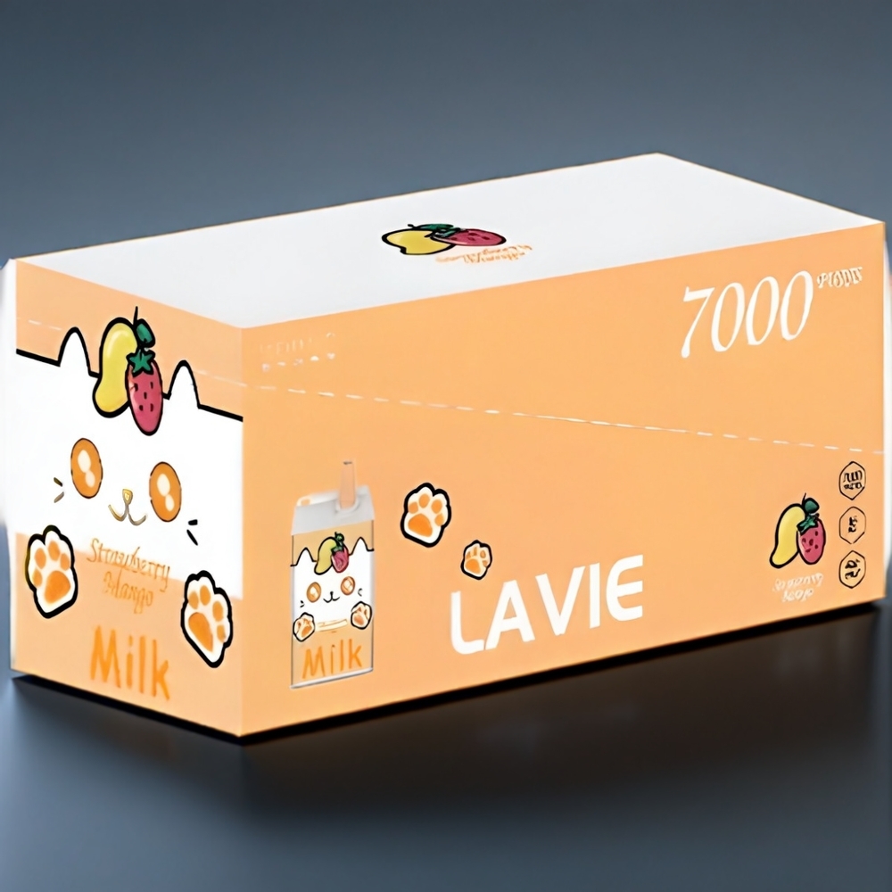 Lavie Milk 7000 Puffs New Zealand Wholesale Strawberry Mango Vape