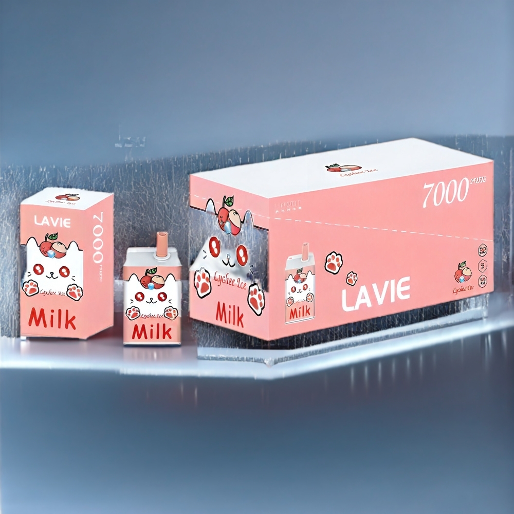 Lavie New Zealand Wholesale Milk 7000 Puffs Lychee Ice