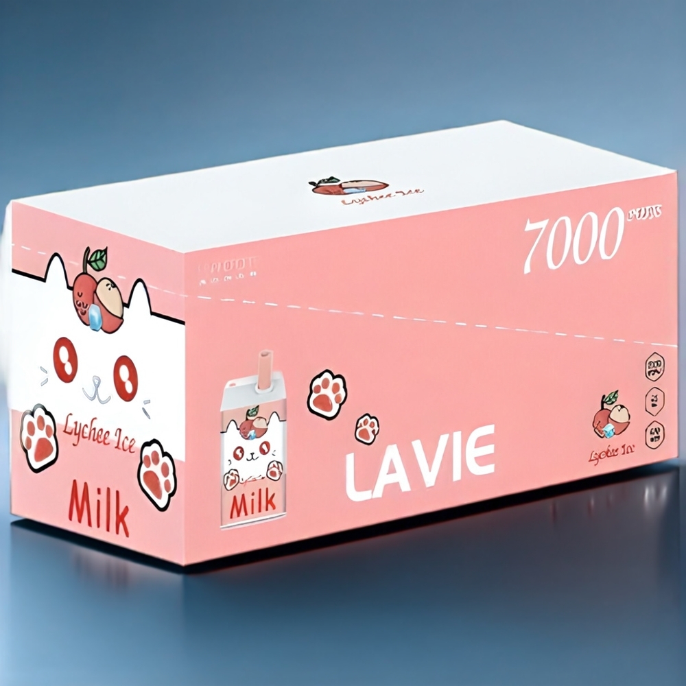 Lavie New Zealand Wholesale Milk 7000 Puffs Lychee Ice