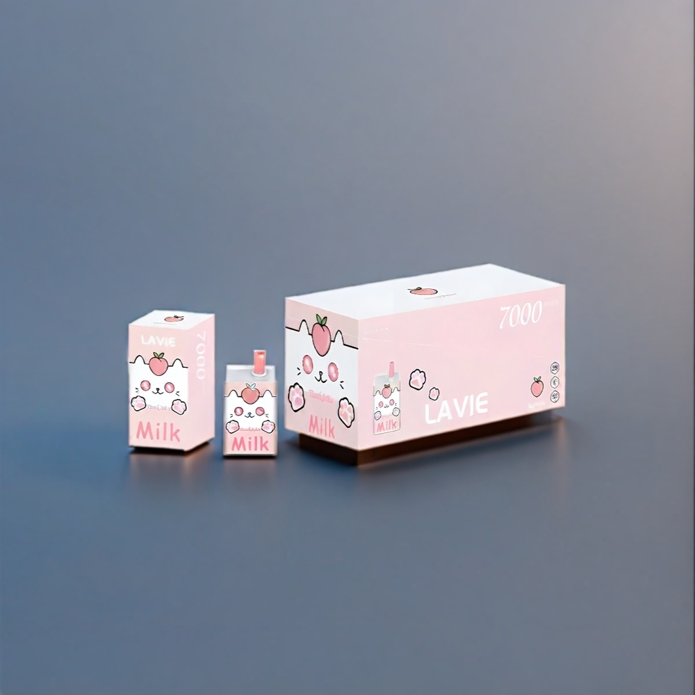 Lavie New Zealand Wholesale Milk 7000 Puffs Peach Juice