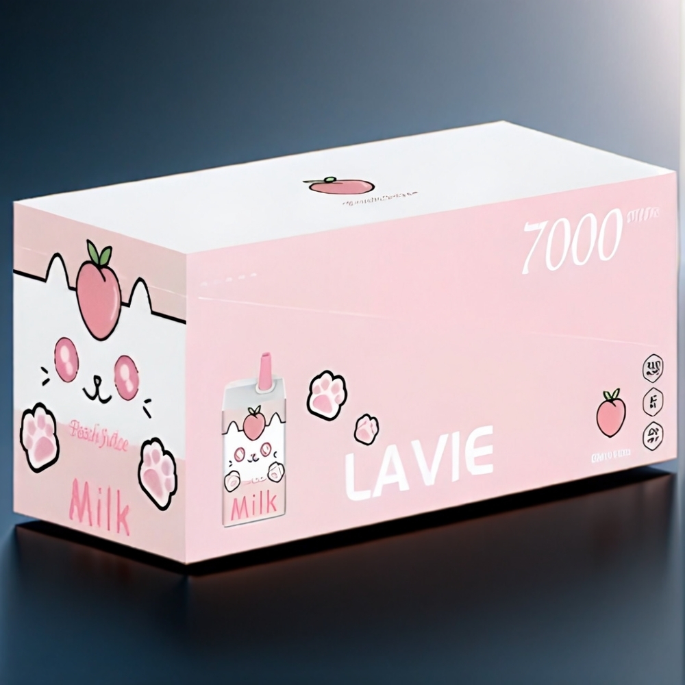Lavie New Zealand Wholesale Milk 7000 Puffs Peach Juice