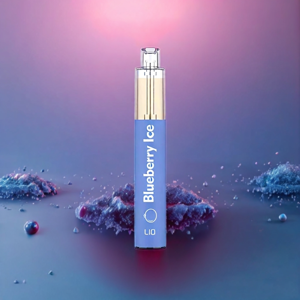 LIO BEE16 650mAh 3.5ml Blueberry Ice Disposable Vape New Zealand Wholesale Stainless Steel PCTG