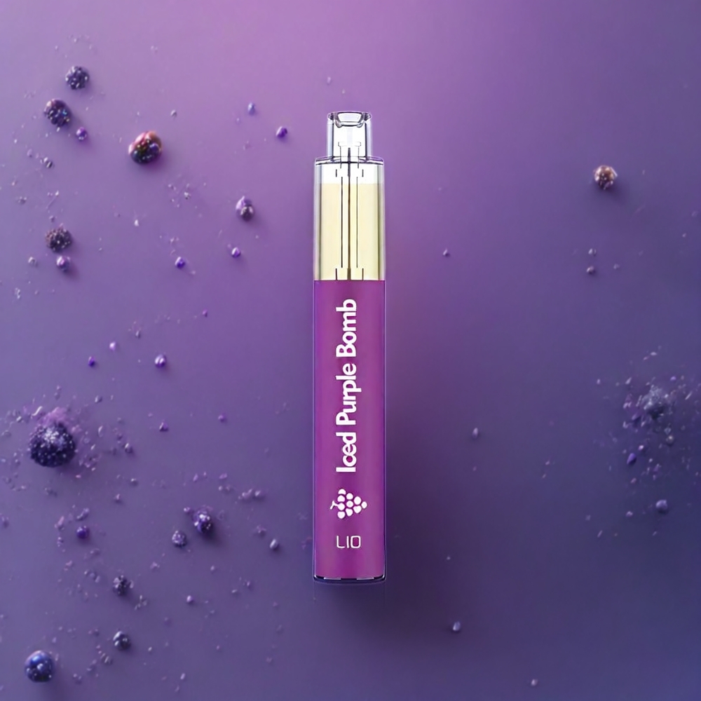 LIO BEE16 New Zealand Wholesale Disposable Vape 650mAh 3.5ml Iced Purple Bomb Stainless Steel PCTG