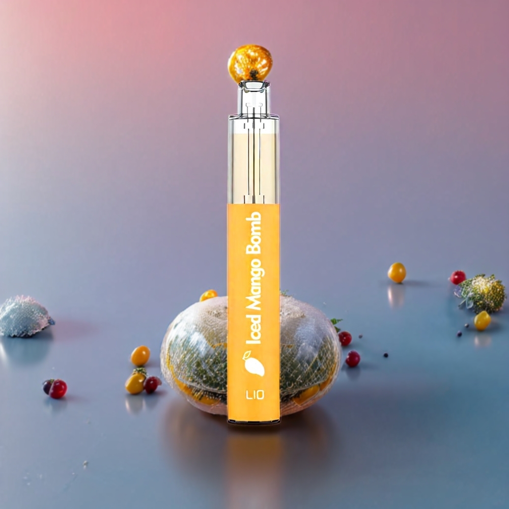 LIO BEE16 New Zealand Wholesale Disposable Vape Iced Mango Bomb 650mAh 3.5ml Stainless Steel PCTG