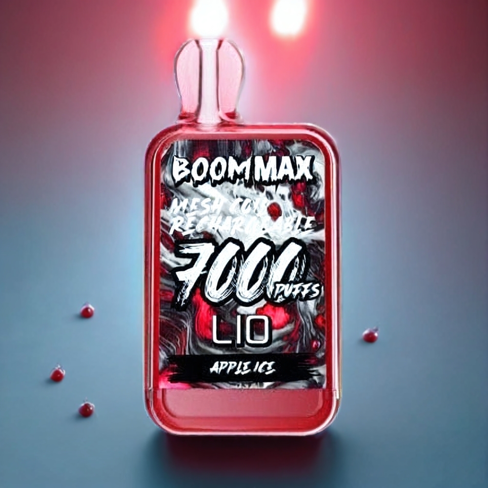 LIO BOOM MAX 7000 Puffs 15ml 50mg Apple Ice Disposable Vape New Zealand Wholesale