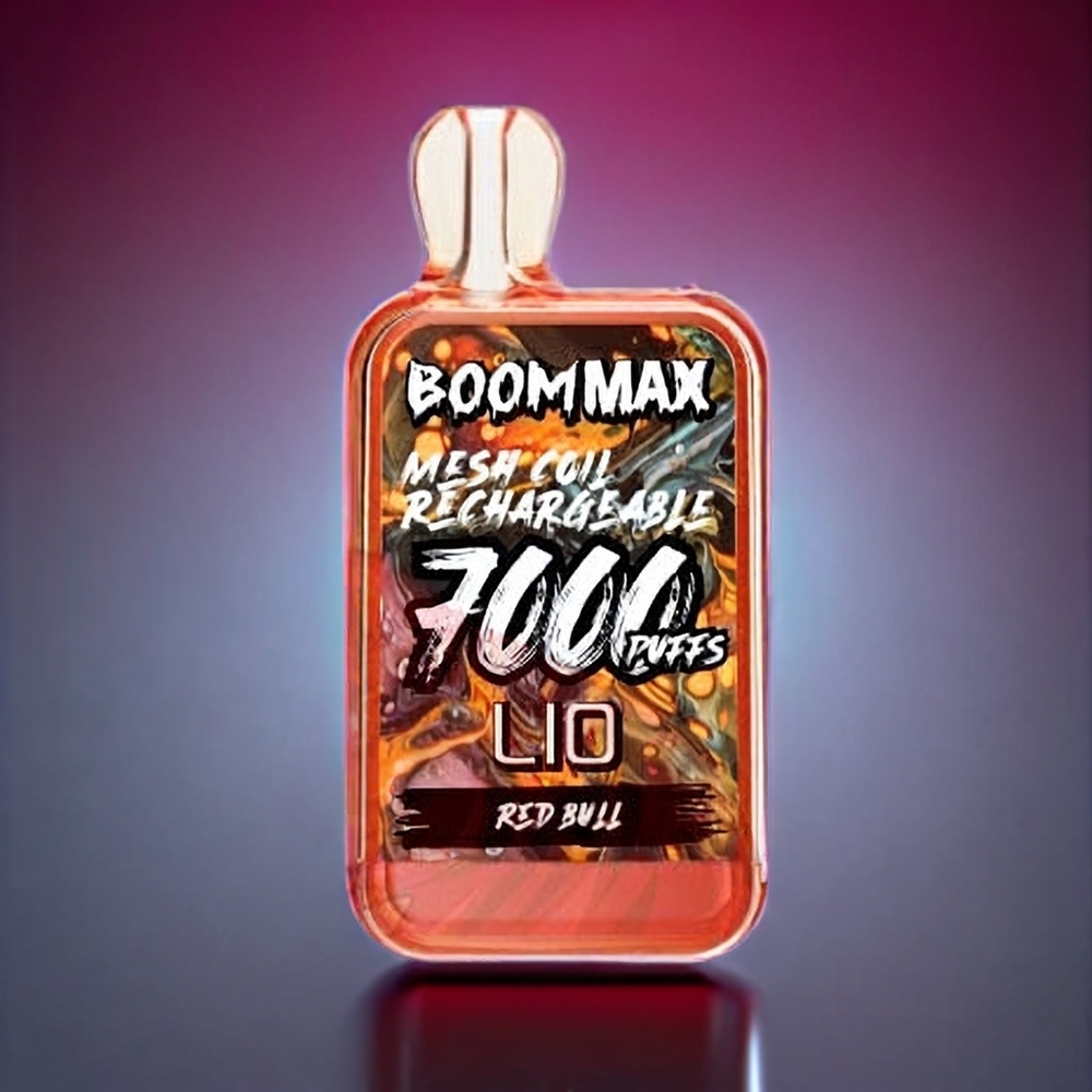 LIO BOOM MAX 7000 Puffs 15ml 650mAh Type-C New Zealand Wholesale Disposable Vape Red Bull