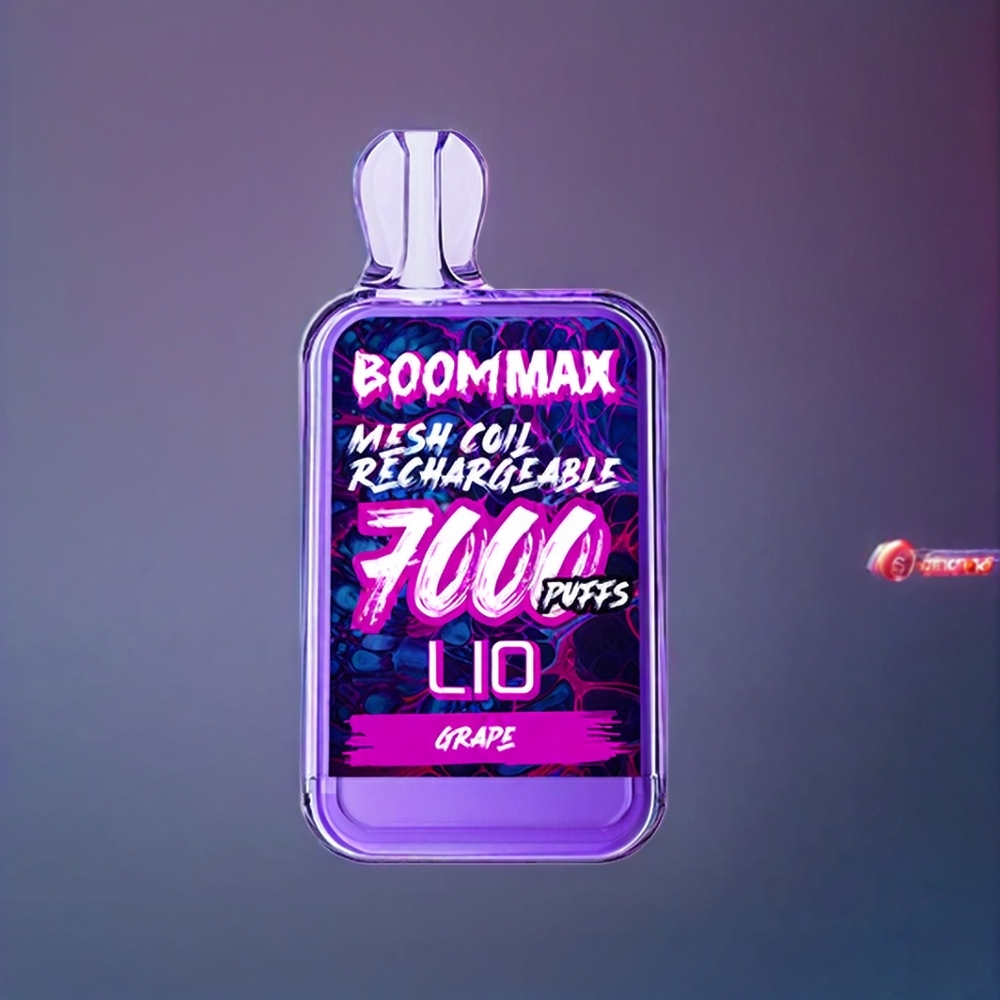 LIO BOOM MAX 7000 Puffs 15ml Grape Disposable Vape New Zealand Wholesale