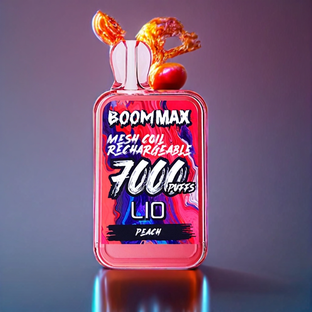 LIO BOOM MAX 7000 Puffs 15ml Peach Disposable Vape New Zealand Wholesale