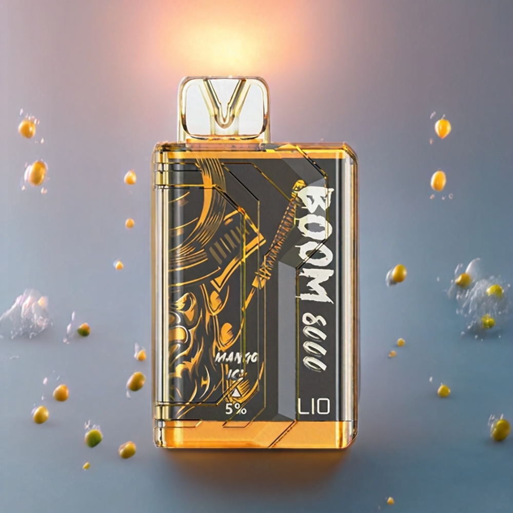 LIO BOOM PRO 8000 Puffs 15ml 5% Nicotine Mango Ice Disposable Vape New Zealand Wholesale