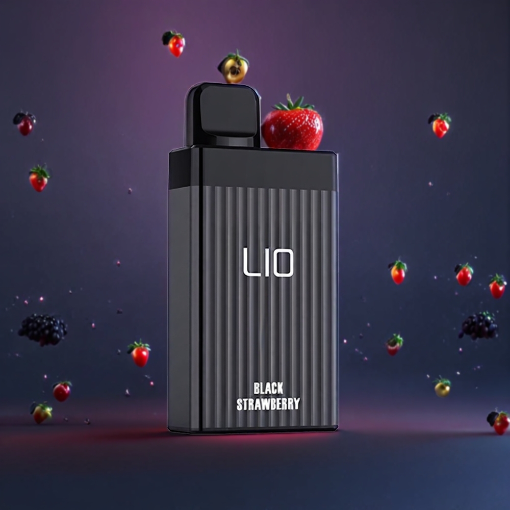 LIO BOXX 4000 Puffs Disposable Vape New Zealand Wholesale Black Strawberry 10ml 50mg Aluminum Alloy Type-C