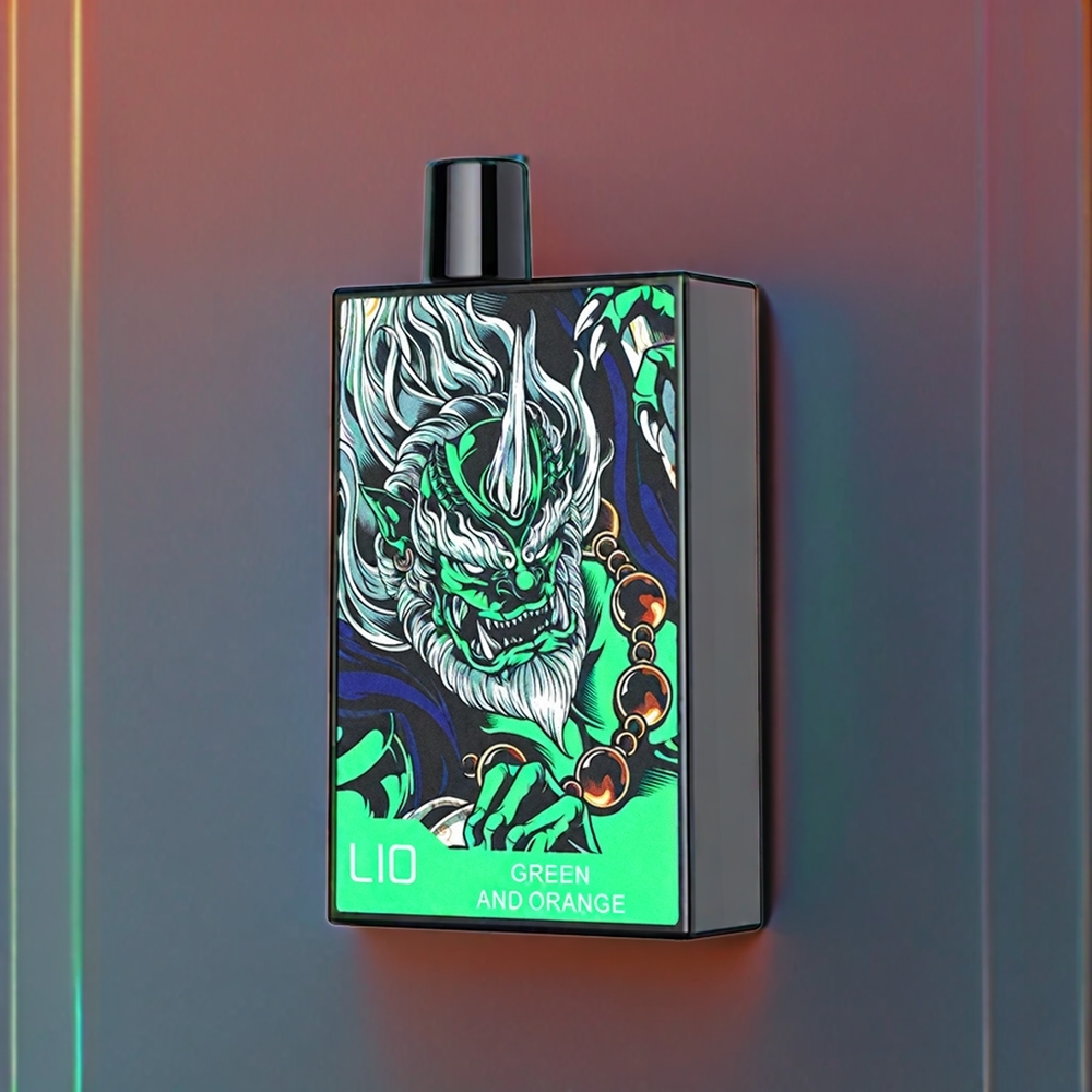 LIO CAPO 4500 Puffs Disposable Vape Green And Orange New Zealand Wholesale 12ml 50mg/30mg Type-C Charging