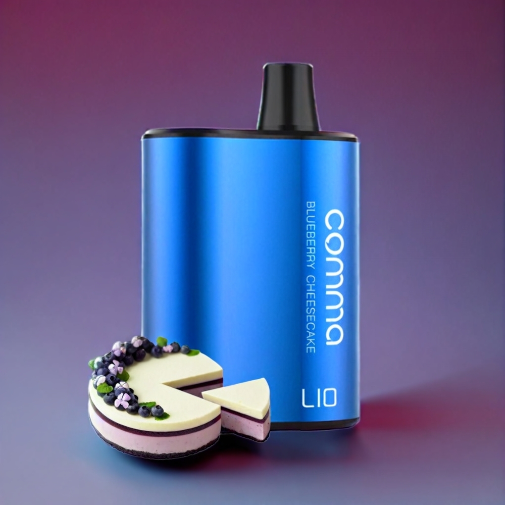 LIO COMMA 5000 Puffs 15ml 900mAh New Zealand Wholesale Disposable Vape Blueberry Cheesecake
