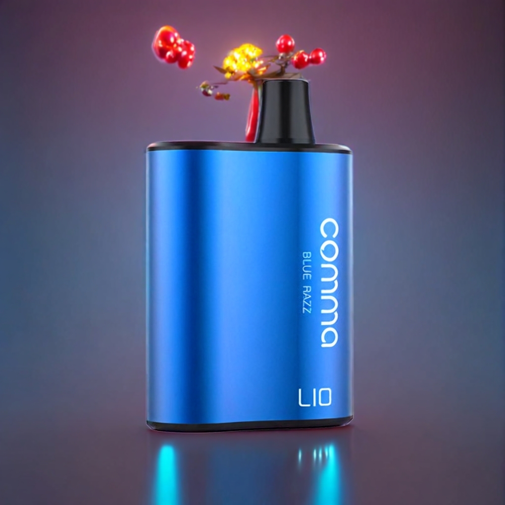 LIO COMMA 5000 Puffs Disposable Vape Blue Razz 15ml 900mAh New Zealand Wholesale