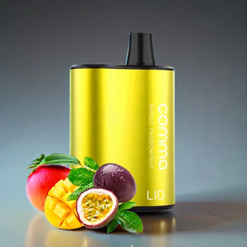 LIO COMMA 5000 Puffs Disposable Vape Mango Passionfruit 15ml 900mAh New Zealand Wholesale