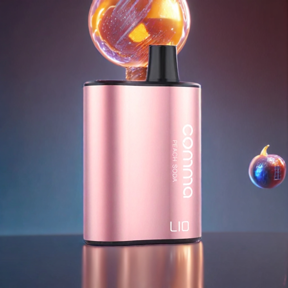LIO COMMA 5000 Puffs Disposable Vape Peach Soda New Zealand Wholesale 15ml 900mAh Type-C