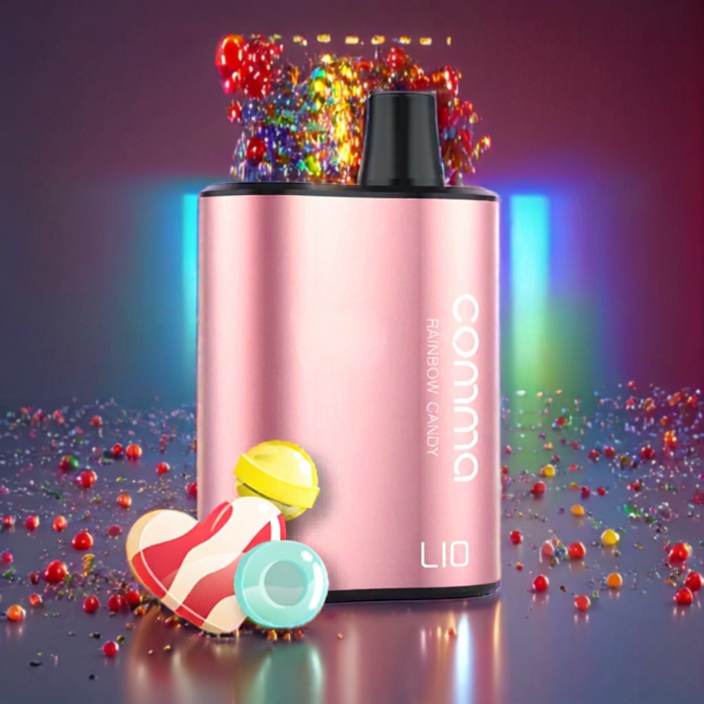 LIO COMMA 5000 Puffs Disposable Vape Rainbow Candy New Zealand Wholesale 15ml 900mAh Type-C