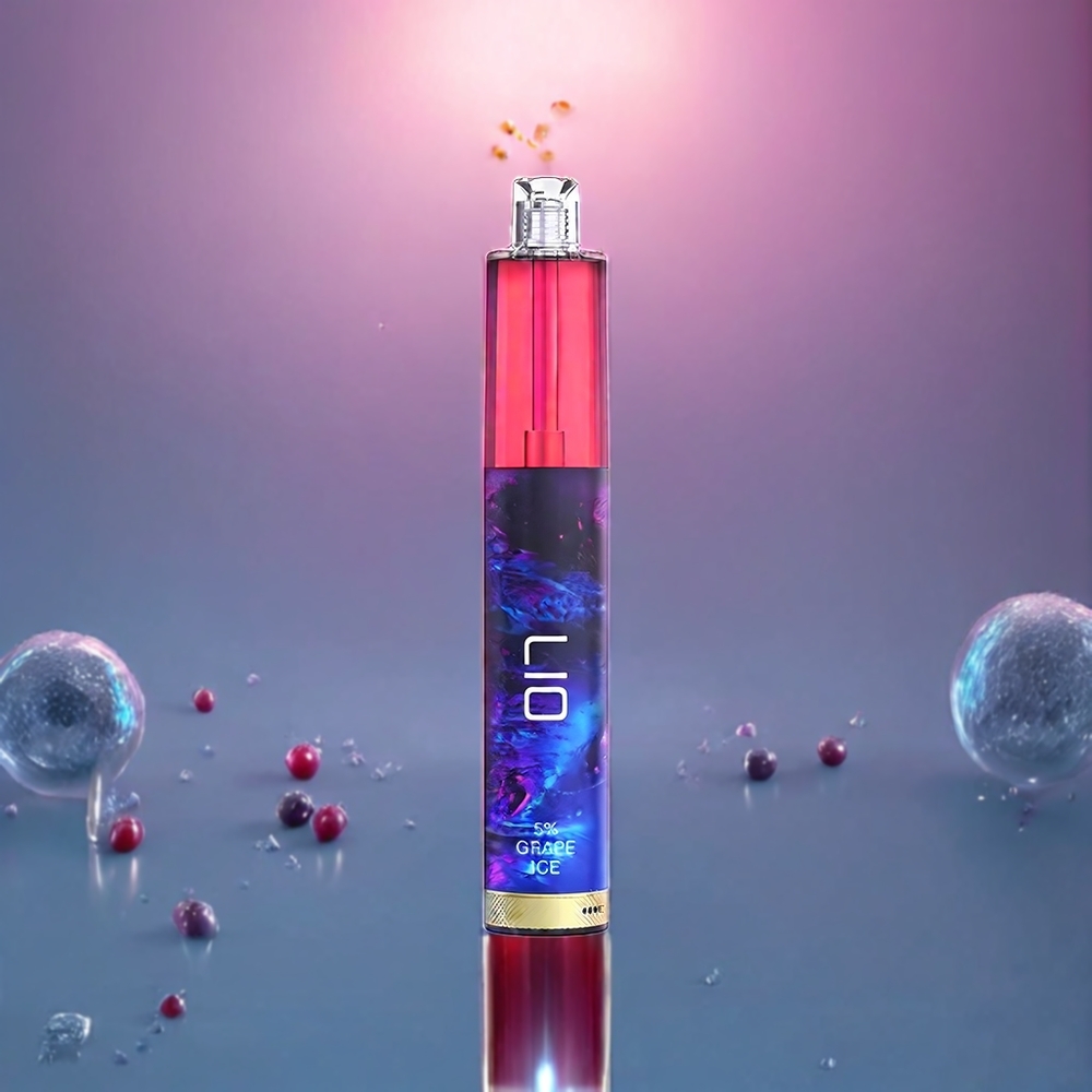 LIO Max Mesh 3000 Puffs 10mL 50mg Stainless Steel PCTG Disposable Vape Grape Ice New Zealand Wholesale