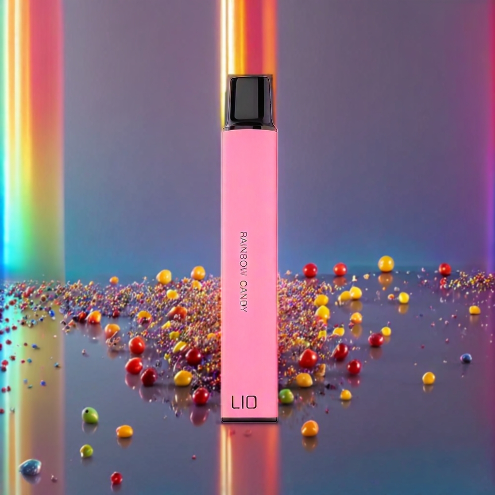 LIO Mini 600 Puffs Disposable Vape Rainbow Candy New Zealand Wholesale 400mAh 2ml 20mg
