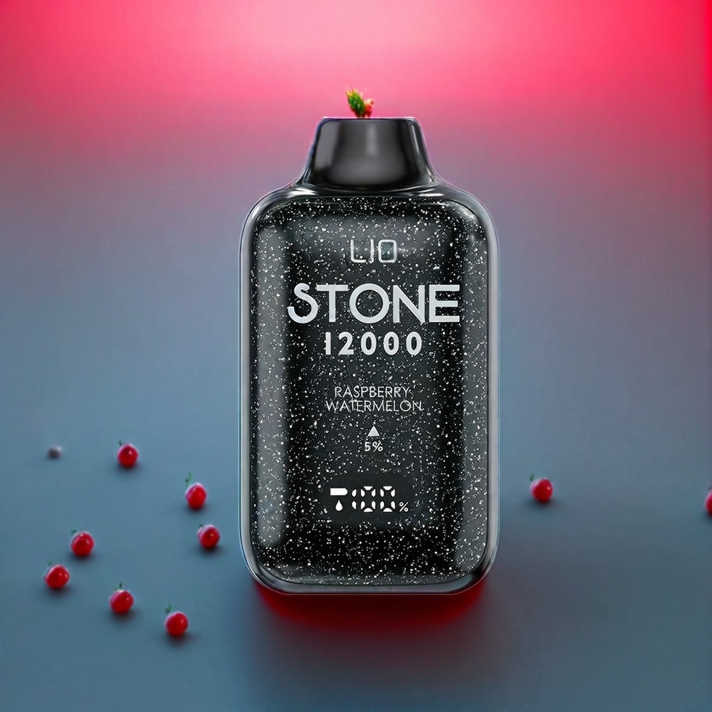 LIO Stone 12000 Puffs 18ML 550mAh New Zealand Wholesale Disposable Vape Raspberry Watermelon