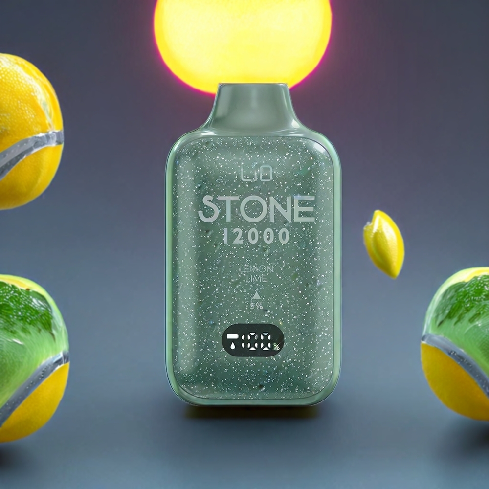 LIO Stone 12000 Puffs 18ML 550mAh Type-C Disposable Vape Lemon Lime New Zealand Wholesale