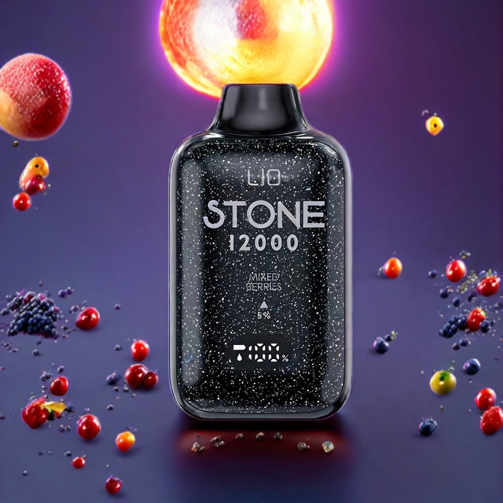 LIO Stone 12000 Puffs 18ML 550mAh Type-C Disposable Vape Mixed Berries New Zealand Wholesale