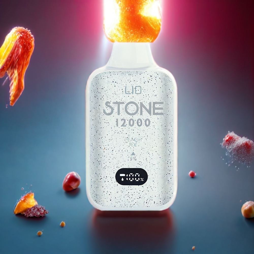 LIO Stone 12000 Puffs 18ML Peach Ice Disposable Vape with 550mAh Battery New Zealand Wholesale