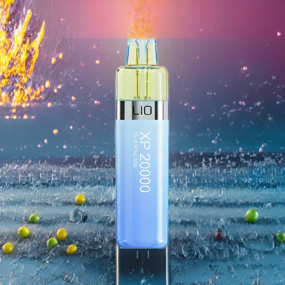 LIO XP 20000 Puffs Disposable Vape Blue Razz Ice 12ML 50mg 900mAh Type-C Adjustable Airflow New Zealand Wholesale