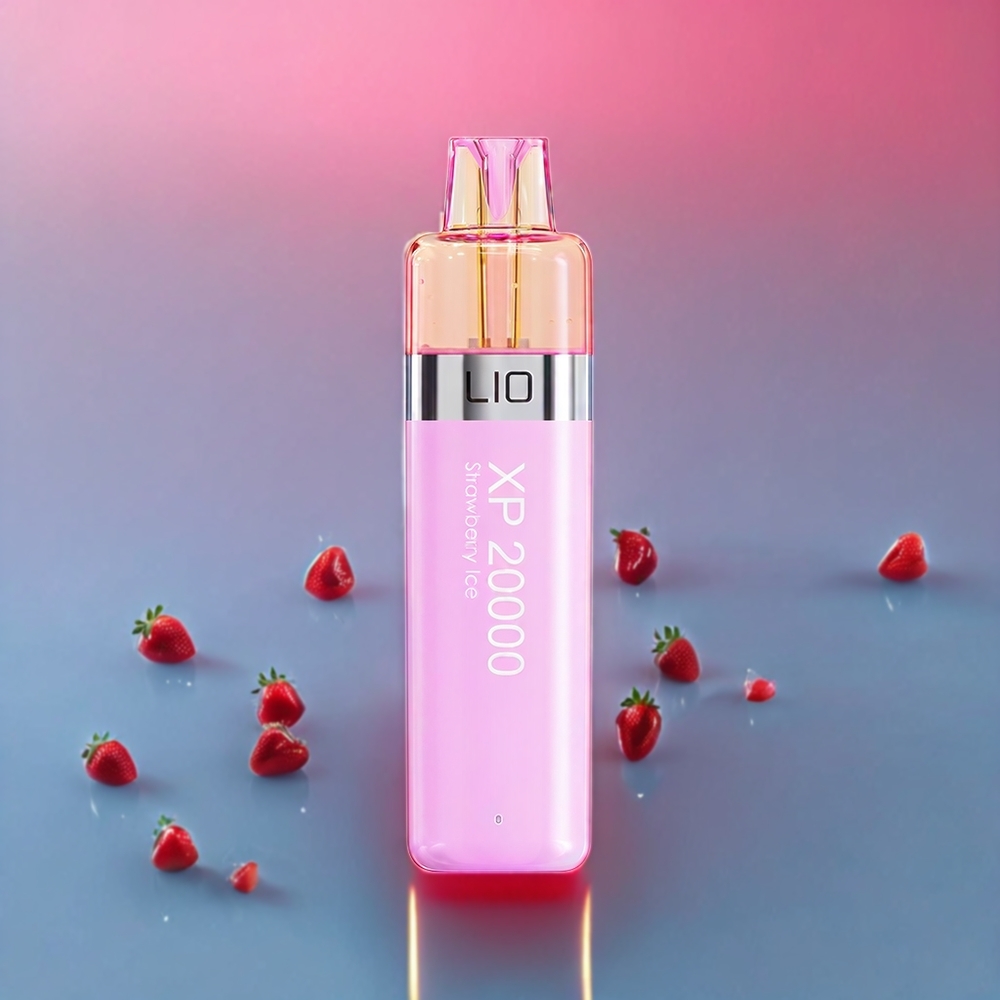 LIO XP 20000 Puffs Disposable Vape Strawberry Ice New Zealand Wholesale with 12ML 50mg 900mAh TYPE-C Adjustable Airflow