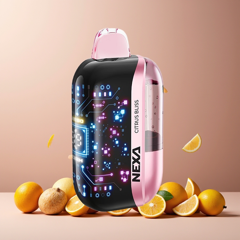NEXA Ultra 50000 New Zealand Wholesale 20ml 800mah 5% 0.9ohm Dual Mesh 3d Screen Type-C Citrus Bliss Disposable Vape