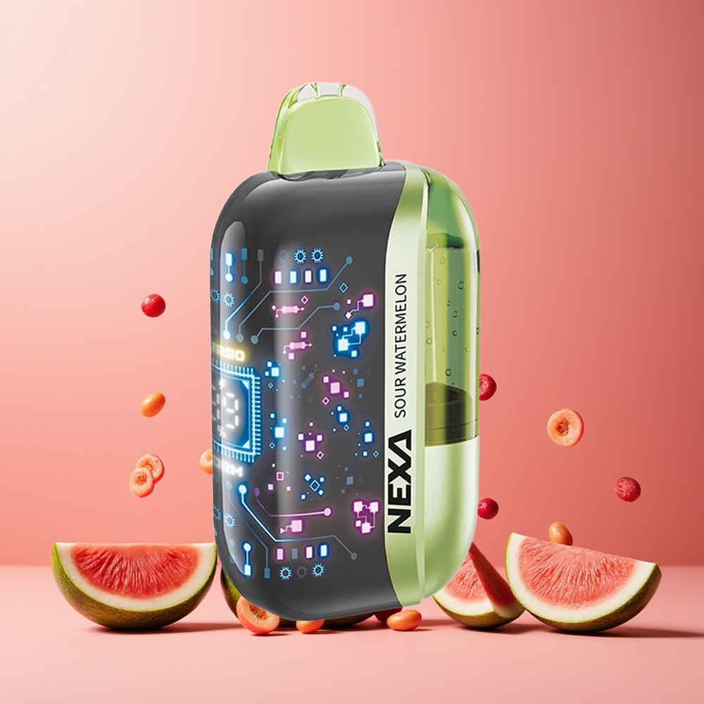 NEXA Ultra 50000 Puffs Disposable Vape Sour Watermelon New Zealand Wholesale 20ml 800mah 5% Type-C
