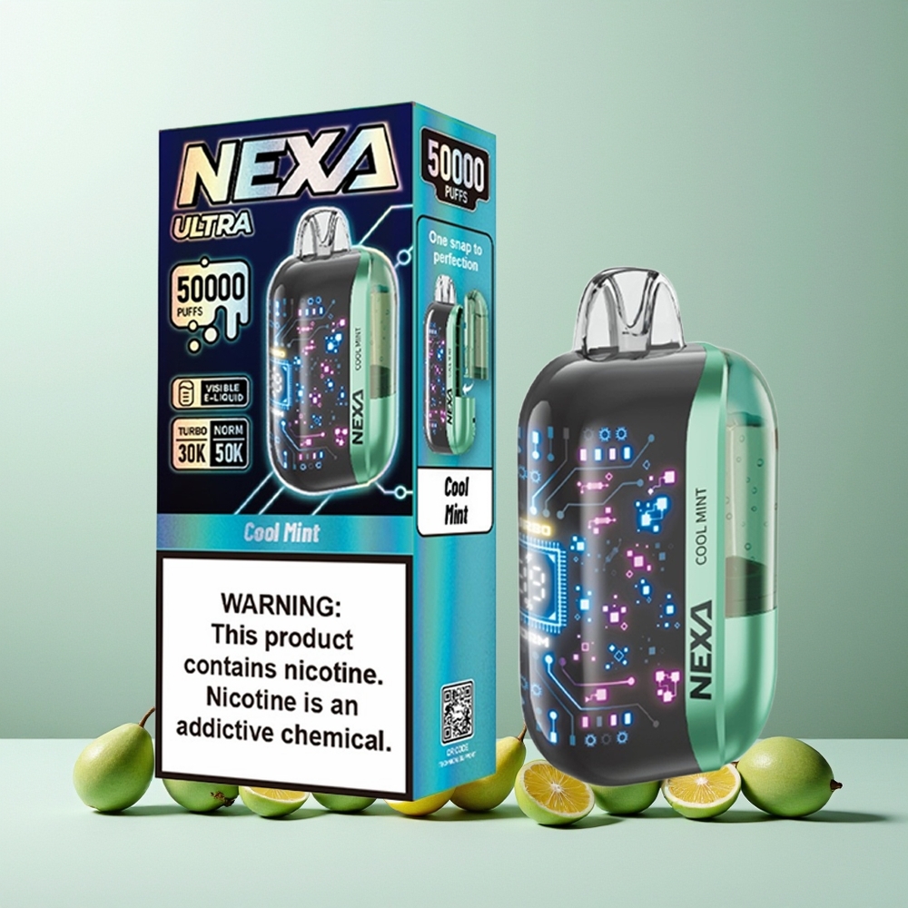 NEXA Ultra 50000 Puffs New Zealand Wholesale Disposable Vape Cool Mint 20ml 800mAh Type-C