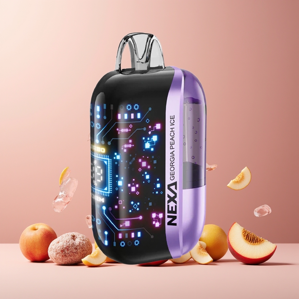 NEXA Ultra 50000 Puffs New Zealand Wholesale Disposable Vape Georgia Peach Ice 20ml 800mah 5% Type-c