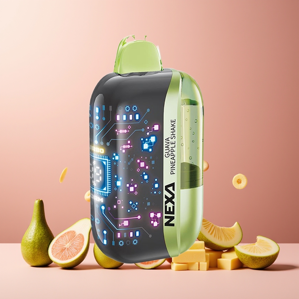 NEXA Ultra 50000 Puffs New Zealand Wholesale Disposable Vape Guava Pineapple Shake 20ml 800mAh 5% Nicotine Type-C